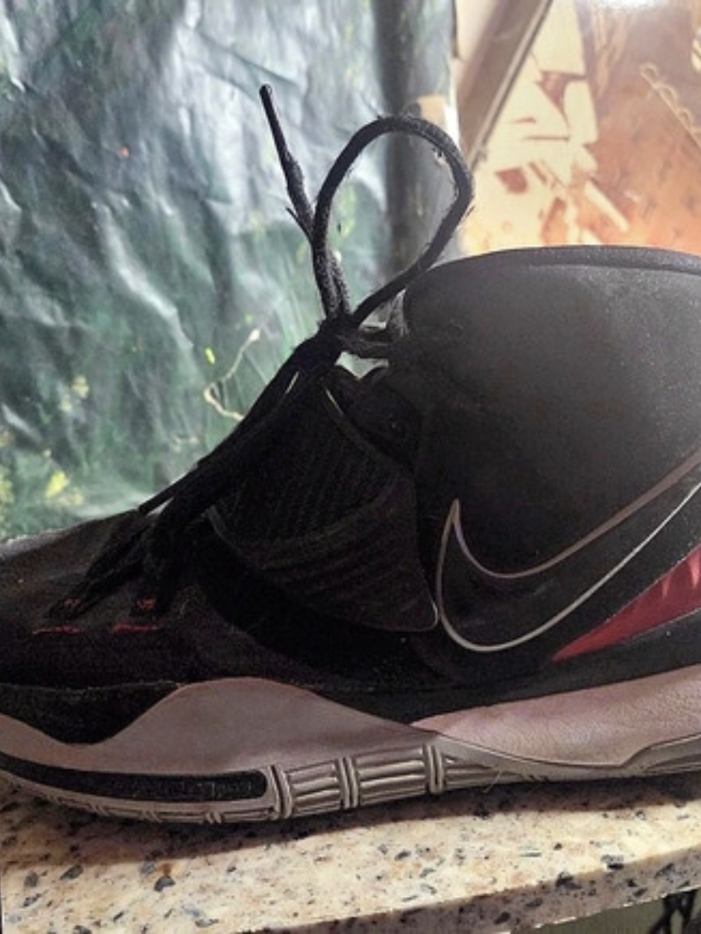 Nike Kyrie 6 "Bred" Black & Red Sneakers